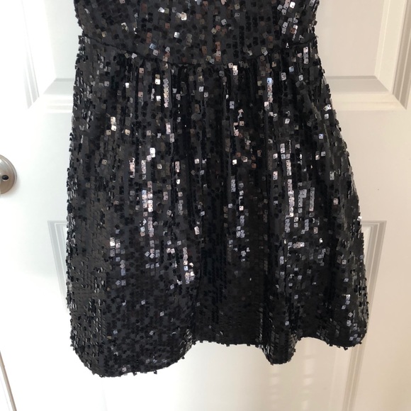 Black Sequin Dress - Picture 3 of 6